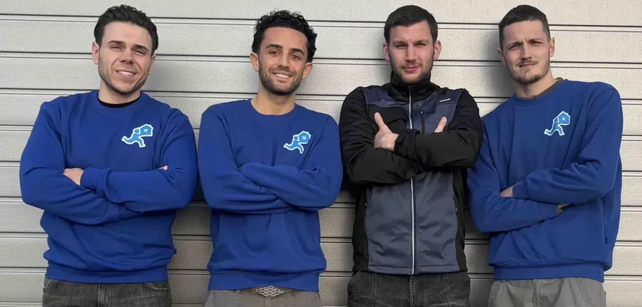 Das Team von Stressfrei Entrümpelungen - Leon, Alper, Denis, Oskar